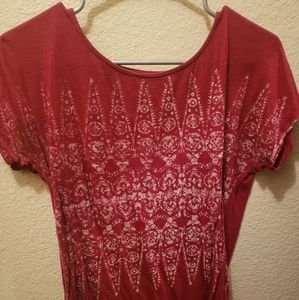 Red Pattern Tee